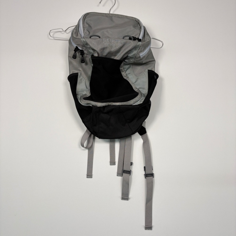 L.L. Bean Kids Sprout 18 Backpack Gray Black Hiking Trail Daypack 284122 Outdoor
